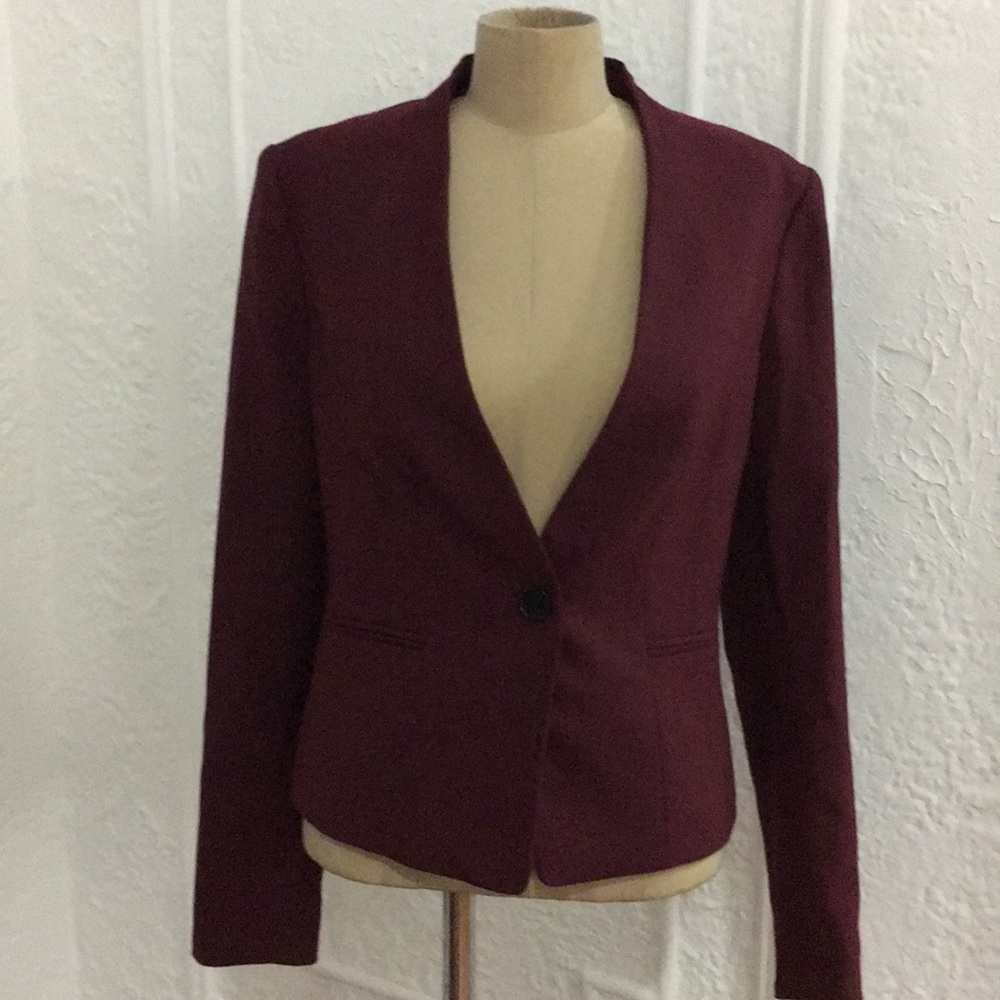 Burgundy Ann Taylor Blazer